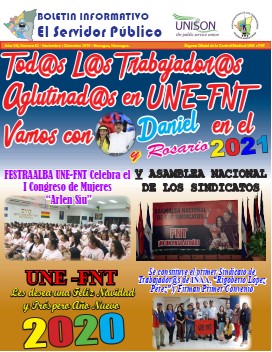 EL SERVIDOR PUBLICO N ° 62: LA ACTIVIDAD DE LA UNE -FNT (NICARAGUA).