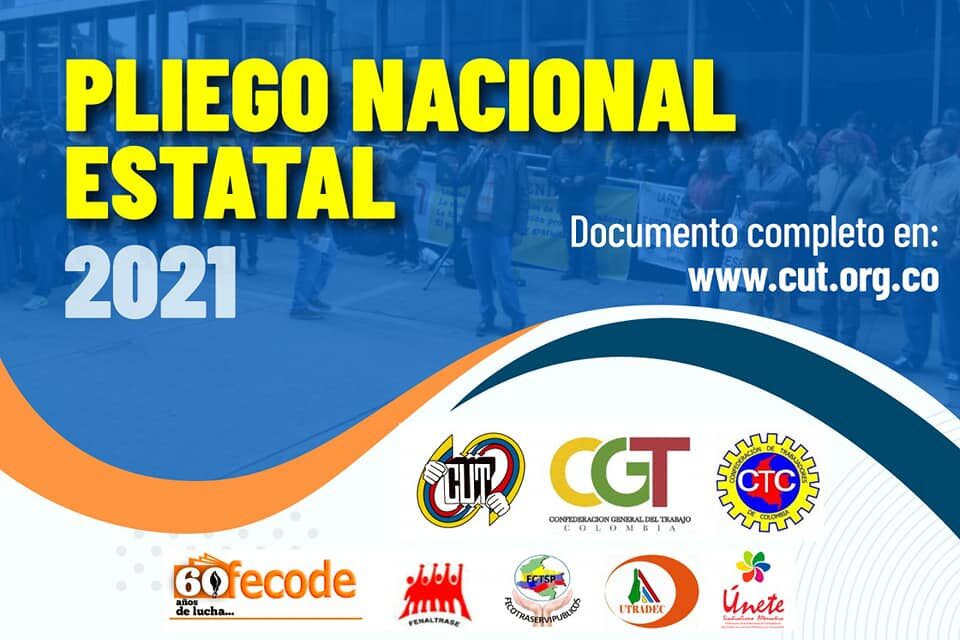 COLOMBIA: SE PRESENTÓ EL PLIEGO NACIONAL ESTATAL UNIFICADO.