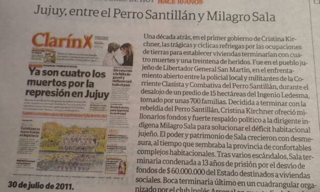REPUDIO AL DIARIO CLARIN POR DIFAMACION AL COMPAÑERO PERRO SANTILLAN