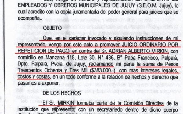 MUNICIPALES de la Pcia. de JUJUY – SEOM –
