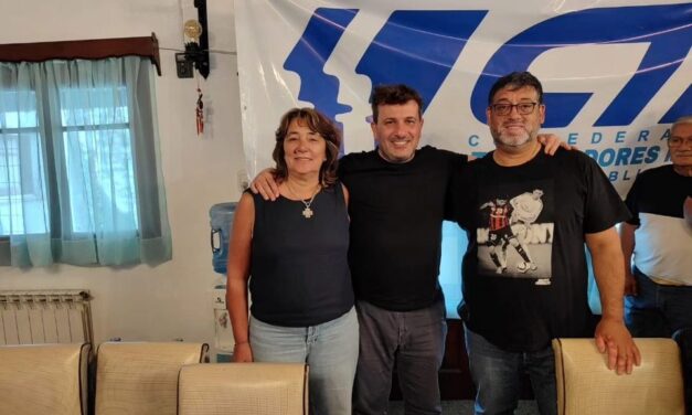 APJ en el plenario del Concejo Directivo de la CONFEDERACION DE TRABAJADORES MUNICIPALES DE LA REPÚBLICA ARGENTINA realizado en Cosquín, Córdoba.
