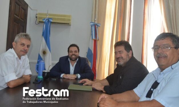 LA FESTRAM SE REUNIÓ CON AUTORIDADES PROVINCIALES EN GESTIONES PARA LA FAMILIA MUNICIPAL ENTRERRIANA