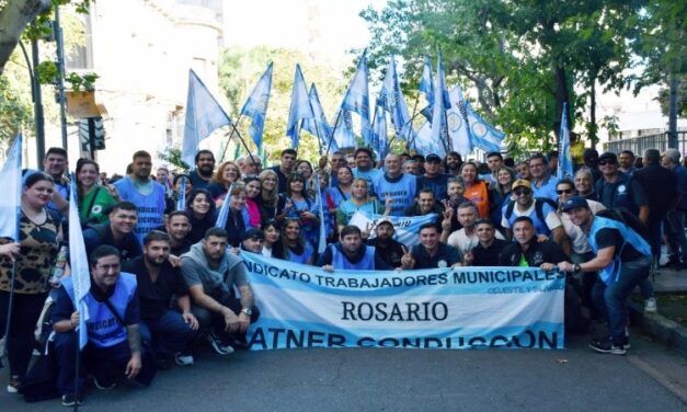 El sindicato Municipal de Rosario estuvo presente en la Marcha Federal Universitaria