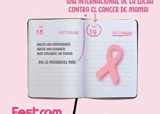 19 de Octubre: DÍA INTERNACIONAL DE LUCHA CONTRA EL CANCER DE MAMA