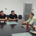 Reunión con el intendente arq. Raúl Jorge y el sec. gral. Hernán Doval