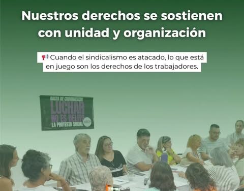 SIN ORGANIZACIÓN, NO HAY DERECHOS