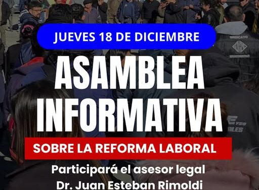 SOEME Y ZO CONVOCA A UNA ASAMBLEA INFORMATIVA POR LA REFORMA LABORAL