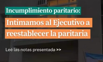 APJ INTIMA AL EJECUTIVO MUNICIPAL A RESTABLECER LA PARITARIA