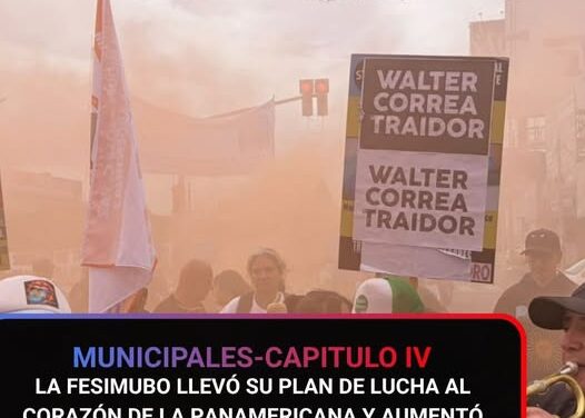 La Federación de Sindicatos Municipales Bonaerenses. llevó su plan de lucha a la Panamericana.