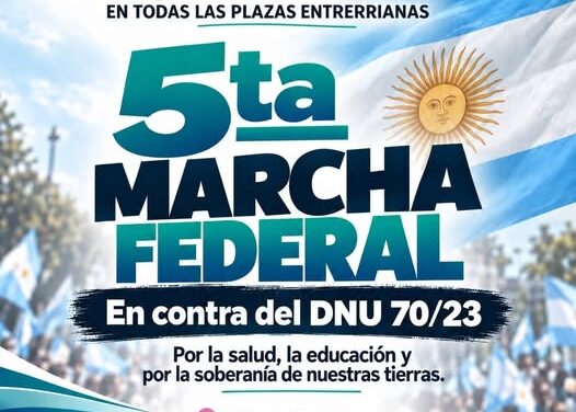 LA FESTRAM INVITA A PARTICIPAR DE LA 5TA MARCHA FEDERAL